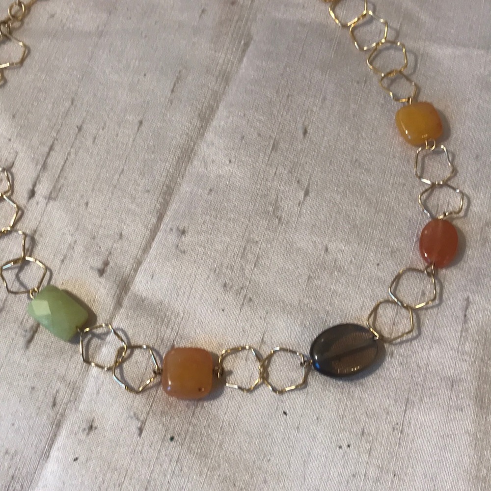 NWT J. Jill necklace delicate gold - Picture 2 of 5